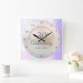 Prachtige 30e Jubileum uit Pearl Vierkante Klok (Huis)