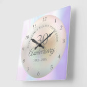 Prachtige 30e Jubileum uit Pearl Vierkante Klok (Hoek)