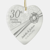 Prachtige 30e Pareljuweel-Jubileum Keramisch Ornament (Rechts)