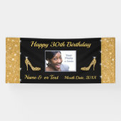 Prachtige, 30e verjaardag banners gepersonaliseerd (Horizontaal)
