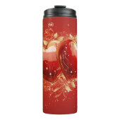 Prachtige 3D-harten houden van thermische tuimelaa Thermosbeker (Voorkant)