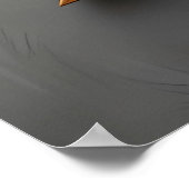 Prachtige 3D houtsnijwerk van een adelaar Poster (Hoek)