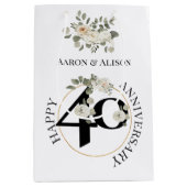 Prachtige 40e Jubileum middelgrote Gift-tas Medium Cadeauzakje (Voorkant)