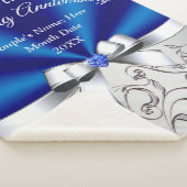 Prachtige 45-jarige Jubileum cadeau, klein tot gro Sherpa Deken (3/4)