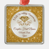 Prachtige 50e Jubileum Ornament op persoonlijke ti (Voorkant)