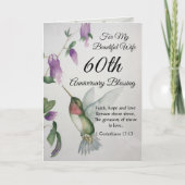 Prachtige 60e Jubileum ontlastend Kaart (Voorkant)