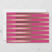 Prachtige 70e BRUNCH BUBBLY Cocktail ROZE GOUD Kaart (Achterkant)