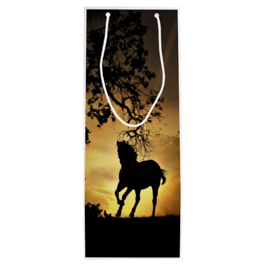 Prachtige, aangepaste cd-tas met cadeau voor Equin Wijn Cadeautas (Achterkant)