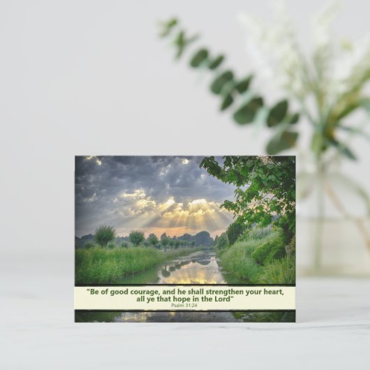 Prachtige aangepaste tekst van de Bijbel van de Sc Briefkaart (Staand voorkant)