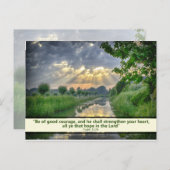 Prachtige aangepaste tekst van de Bijbel van de Sc Briefkaart (Voorkant / Achterkant)