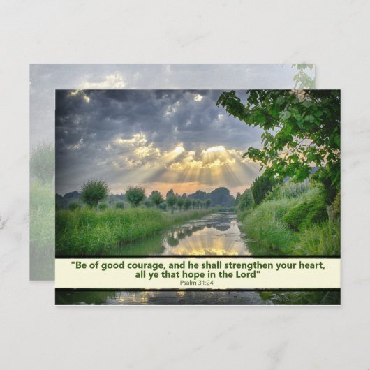Prachtige aangepaste tekst van de Bijbel van de Sc Briefkaart (Voorkant / Achterkant)