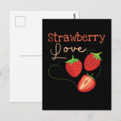 Prachtige aardbeiboomgaarden zomervoeding briefkaart (Voorkant / Achterkant)