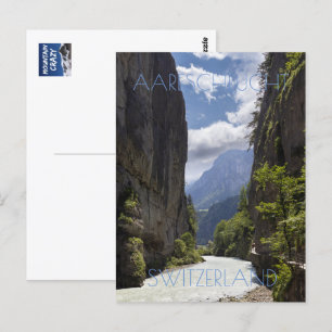 Prachtige Aare Gorge, Zwitserland Briefkaart