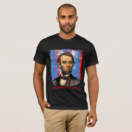 Prachtige Abraham Lincoln Art T-shirt (Voorkant volledig)
