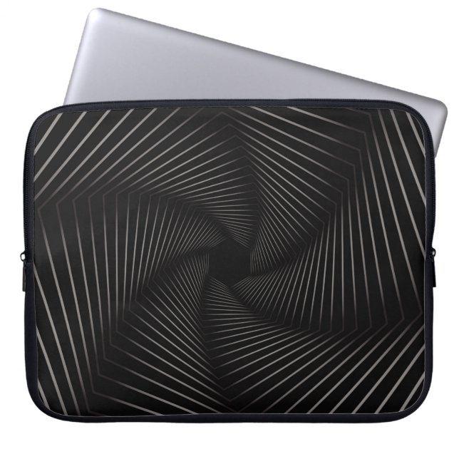 Prachtige abstracte achtergrond van geometrische l laptop sleeve (Voorkant)
