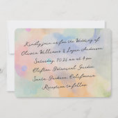 Prachtige Abstracte Aquarel Moderne Scriptie Bruil Kaart (Voorkant)