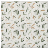 Prachtige Abstracte bladeren - aardtonen Stof (Swatch)