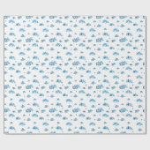 Prachtige abstracte blauwe waterverf cadeaupapier (Vlak)