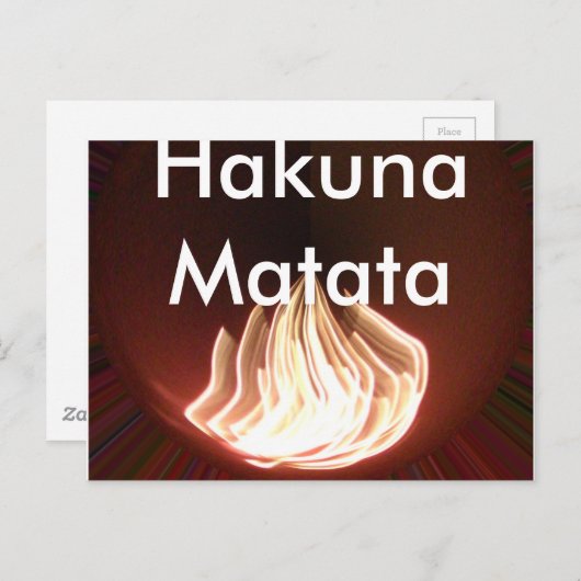 Prachtige Abstracte Flame Art Print Briefkaart (Voorkant / Achterkant)