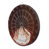 Prachtige Abstracte Flame Art Print Dartbord (Voorkant Rechts)