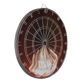 Prachtige Abstracte Flame Art Print Dartbord (Voorkant Links)