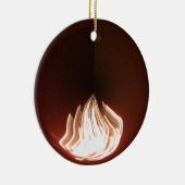 Prachtige Abstracte Flame Art Print Keramisch Ornament (Rechts)