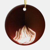 Prachtige Abstracte Flame Art Print Keramisch Ornament (Voorkant)