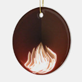 Prachtige Abstracte Flame Art Print Keramisch Ornament (Links)