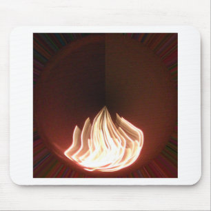 Prachtige Abstracte Flame Art Print Muismat