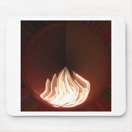 Prachtige Abstracte Flame Art Print Muismat (Voorkant)