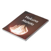 Prachtige Abstracte Flame Art Print Notitieblok (Linkerzijde)