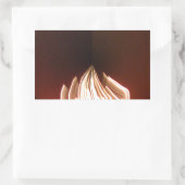 Prachtige Abstracte Flame Art Print Rechthoekige Sticker (Tas)