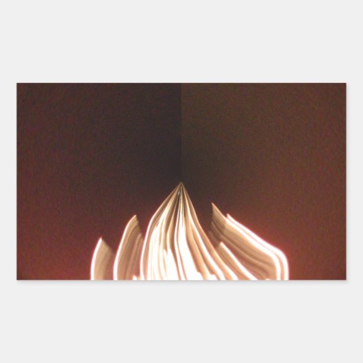 Prachtige Abstracte Flame Art Print Rechthoekige Sticker (Voorkant)