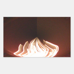 Prachtige Abstracte Flame Art Print Rechthoekige Sticker