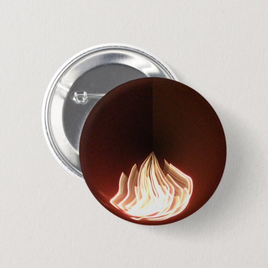 Prachtige Abstracte Flame Art Print Ronde Button 5,7 Cm (Voorkant /achterkant)