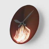 Prachtige Abstracte Flame Art Print Ronde Klok (Hoek)