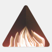 Prachtige Abstracte Flame Art Print Sticker (Voorkant)