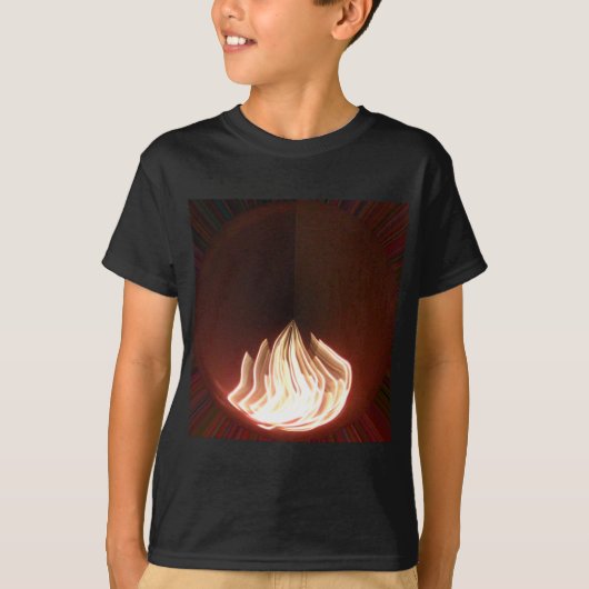 Prachtige Abstracte Flame Art Print T-shirt (Voorkant)