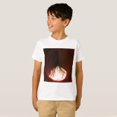 Prachtige Abstracte Flame Art Print T-shirt (Voorkant volledig)