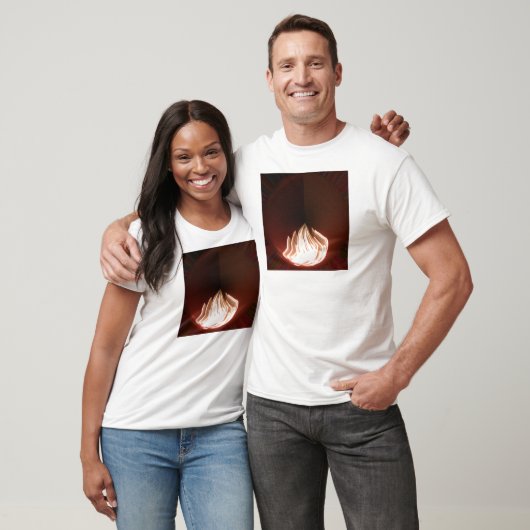 Prachtige Abstracte Flame Art Print T-shirt (Unisex)