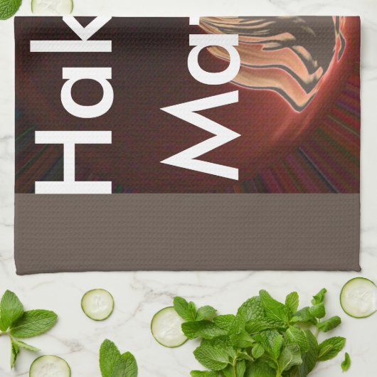 Prachtige Abstracte Flame Art Print Theedoek (Gevouwen)