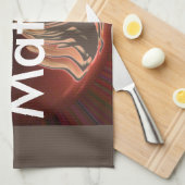 Prachtige Abstracte Flame Art Print Theedoek (Quarter Fold)