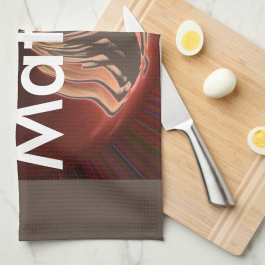 Prachtige Abstracte Flame Art Print Theedoek (Quarter Fold)