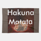 Prachtige Abstracte Flame Art Print Theedoek (Horizontaal)