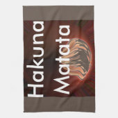 Prachtige Abstracte Flame Art Print Theedoek (Verticaal)