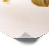 Prachtige Abstracte gele-dagenbloem Poster (Hoek)