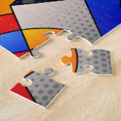 Prachtige Abstracte Jigzaag Puzzle Legpuzzel (Zijkant)