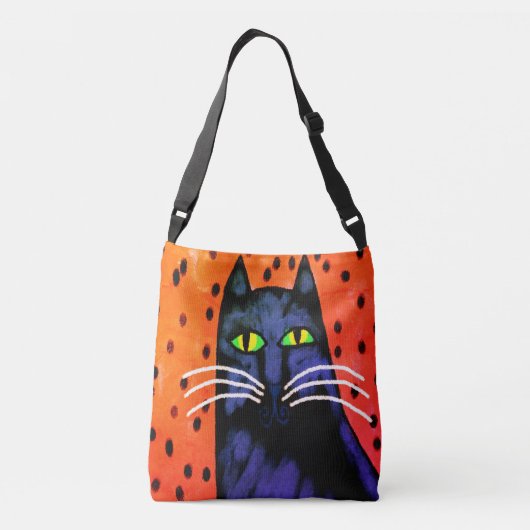 Prachtige Abstracte kunst Cat Canvas tas (Achterkant)