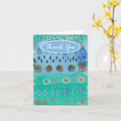 Prachtige abstracte kunst, dank u, uw woorden kaart (Gele Bloem)