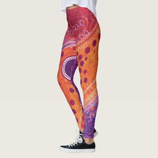 Prachtige Abstracte kunst Leggings (Links)